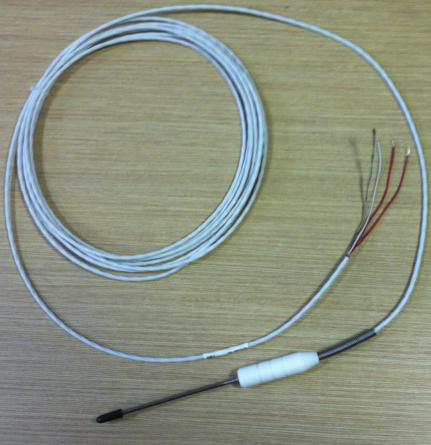 Накольный датчик для измерения температуры в ядре Pt100, игла 100 мм, 5 м кабель